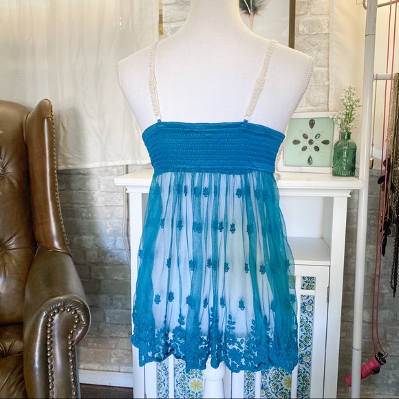 2 X HP Lace Crochet Tank Top Medium - Picture 3 of 11